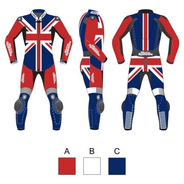 Cuirs de course de moto Royaume-Uni