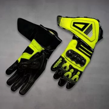 Valentino Rossi Yellow Riding Gloves