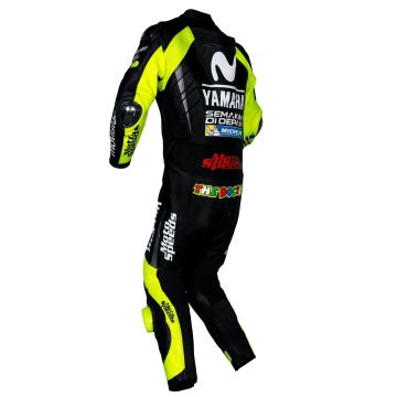 Black Leather Motorcycle Suit