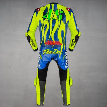 Valentino Rossi Yamaha Blue Motorbike Leathers 2024