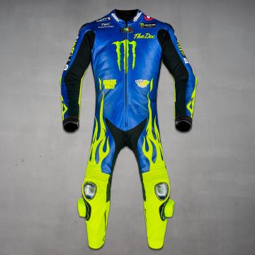 Valentino Rossi Yamaha Blue Motorbike Leathers 2024