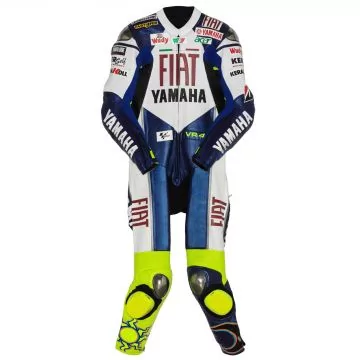 Valentino Rossi Yamaha Fiat MotoGP 2008レーシングスーツ Valentino Rossi Yamaha MotoGP