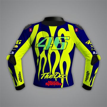 Valentino Rossi Yamaha Motorbike Jacket Blue MotoGP 2024