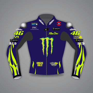 Chaqueta de MotoGP 2024 de Valentino Rossi Yamaha de color azul