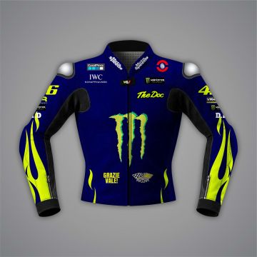 Valentino Rossi Yamaha Motorbike Jacket Blue MotoGP 2024