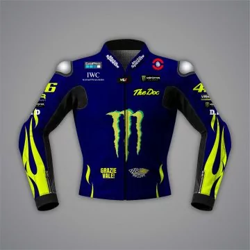 Valentino Rossi Yamaha Motorbike Jacket Blue MotoGP 2024