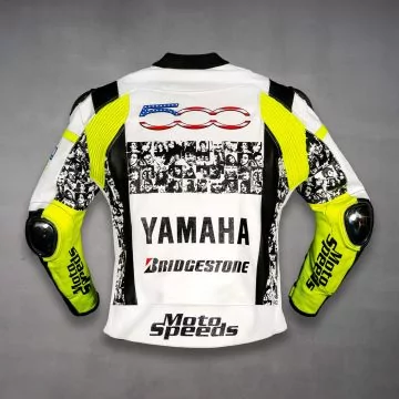 Valentino Rossi Leather Jacket Petronas Yamaha