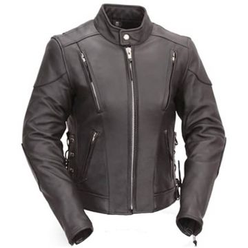 Lace Leather Vintage Motorcycle Jacket