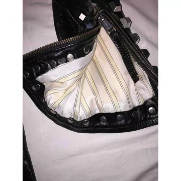 cowhide leather coat adjustable belt
