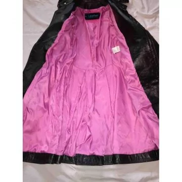 Belted and Studded Vintage Coat Womens