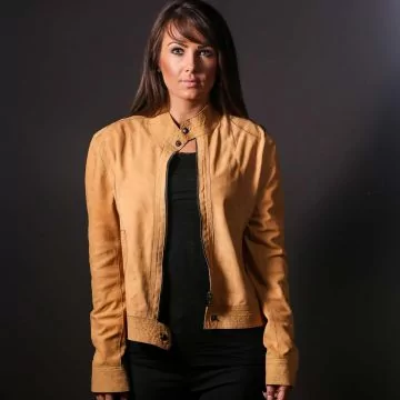 Veste en cuir courte