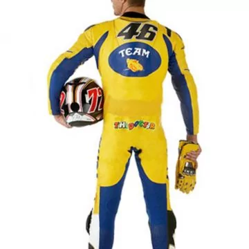 VR46 Mannschaft Motorradrennkombi Leder
