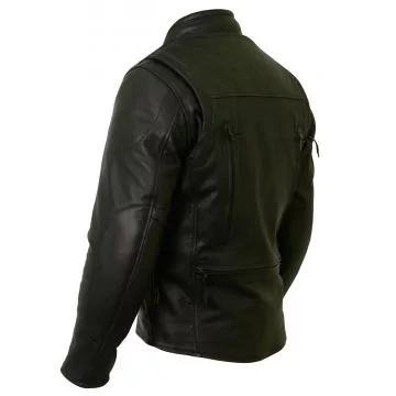waterproof leather motorcycle jacket