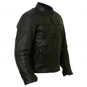 motorcycle leather jacket with armor