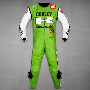 Wes Cooley Kawasaki Leather Suits AMA 1983