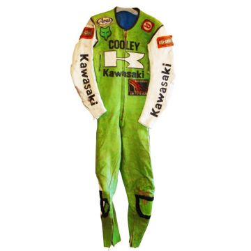 ウェスクーリー川崎 だが  1983レザースーツ Wes Cooley Kawasaki