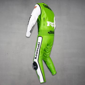 Wes Cooley Kawasaki AMA 1983 Leather Suit left side view