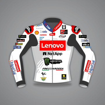 Jaqueta de Couro Branca Moto