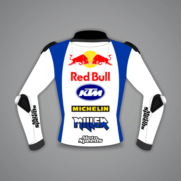 Giacca Moto Bianca Jack Miller KTM GP Britannico 2024