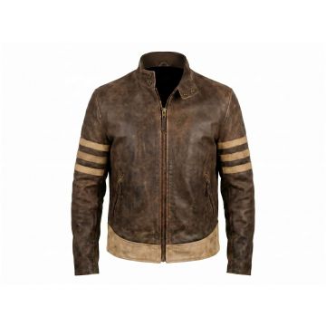 Wolverine Logan Brown Leather Jacket