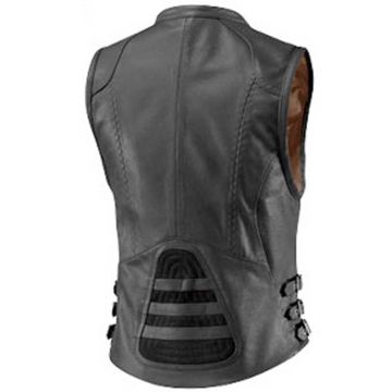 Women's Classic Leather Motorcycle Vest
