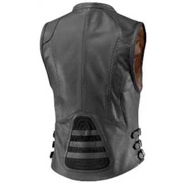Women's Classic Leather Motorcycle Vest