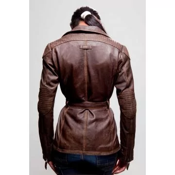 Leder Militärjacke Damen