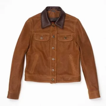 Giacca di pelle western da donna