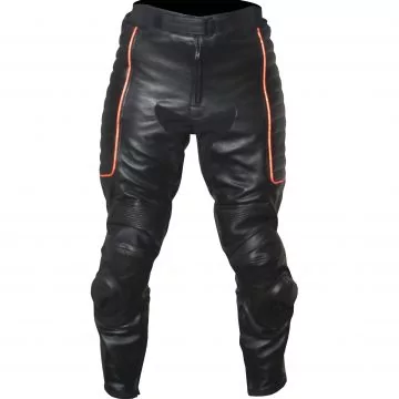 新品未使用 Motorrad Rider Menブラック 50 パンツ X-MEN Motorbike Leather Pants Men Black Cowhide - Race Fit