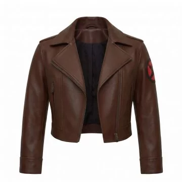 X-Men Rogue Brown Leather Jacket Women