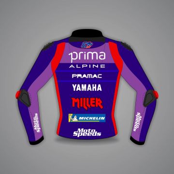 Jaqueta de Couro Yamaha Jack Miller MotoGP 2025