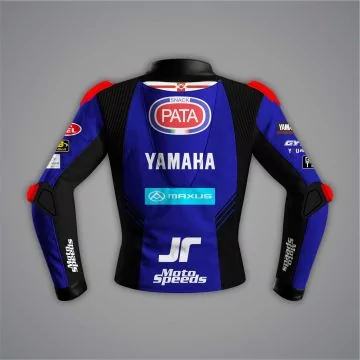 veste course cuir vachette yamaha