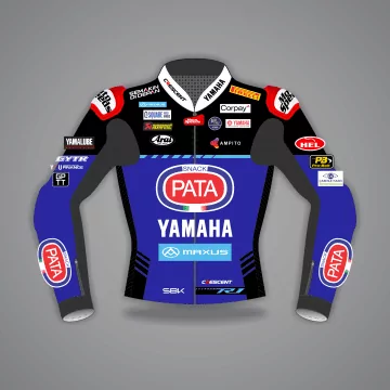 yamaha cowhide leather racing jacket