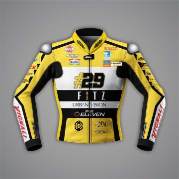 Andrea Iannone Ducati Yellow Moto Jacket SBK 2024