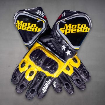 Yellow Motorcycle Gloves Francesco 2023