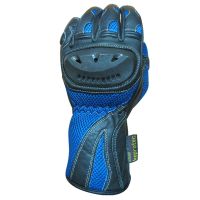 Blue Shadow Moto Racing Gloves upper side