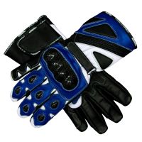 Bravo Blue Biker Gloves