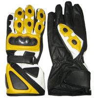 Yellow Biker Gloves