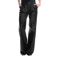 Leather Bell Bottom Pants