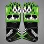 Black and Green Motorcycle Gloves
