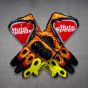 Alex Rins Orange Motorcycle Gloves 2018 front view