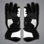 All White Motorcycle Gloves Aleix Espargaro Winter Test 2024 Palm View