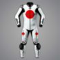 All White Motorcycle Suit