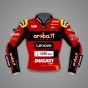 Giacca in pelle rossa Ducati