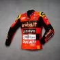Ducati Red Leather Jacket Alvaro Bautista WSBK 2023 side view