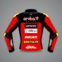 Alvaro Bautista Red Motorcycle Jacket Ducati SBK 2022 back view