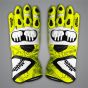 Alvaro Bautista White Motorcycle Gloves SBK 2024 upper view