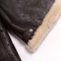 Shearling Jacket Aviator Women Brown waist