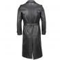 Belted Classic Long Leather Trench Coat