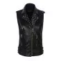 leather studded vest